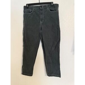 RSQ Mens‎ Loose Fit Carpenter Pants Gray White Stitch Size 36x30 Workwear
